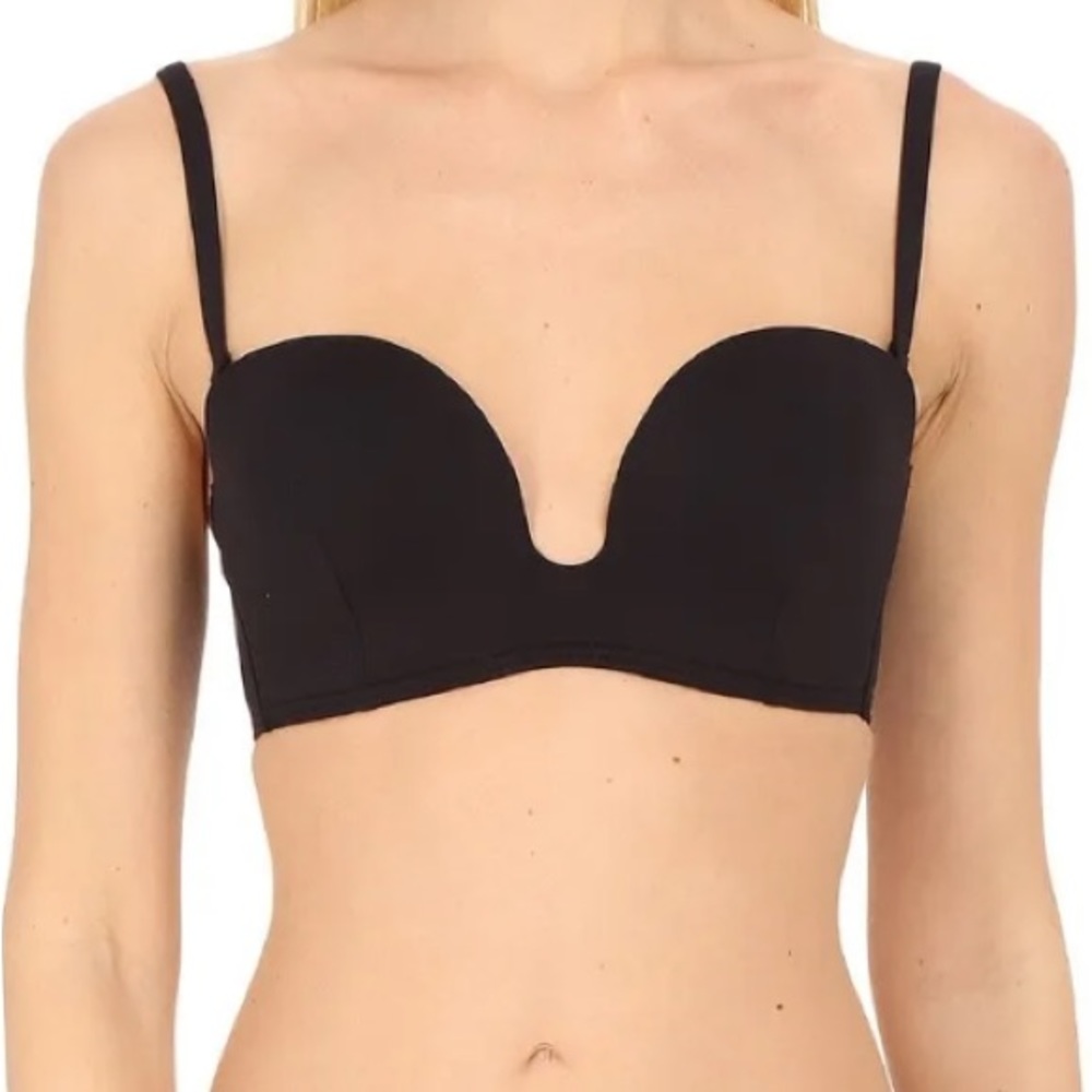 PROENZA SCHOULER black molded-cup bikini top ONLY in XS with removable straps